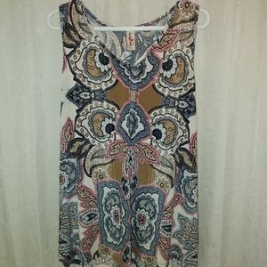 Perfectly Pricilla  made in USA Paisley  sleeveless top sz 20